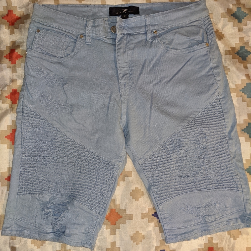 Legacy Edition brand jean shorts